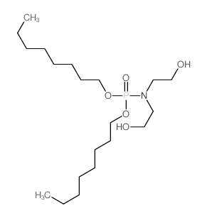 Phosphoramidic acid,bis(2-hydroxyethyl)-, dioctyl ester (9CI) Structure