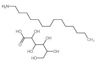 2,3,4,5,6-pentahydroxyhexanoic acid; tetradecan-1-amine结构式