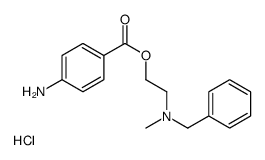 2-(4-aminobenzoyl)oxyethyl-benzyl-methylazanium,chloride Structure