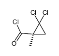 Cyclopropanecarbonyl chloride, 2,2-dichloro-1-methyl-, (1S)- (9CI) Structure