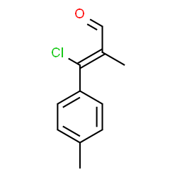 3-chloro-3-(4-methylphenyl)methacrylaldehyde structure