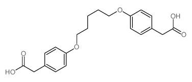 2-[4-[5-[4-(carboxymethyl)phenoxy]pentoxy]phenyl]acetic acid Structure