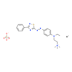 [2-[ethyl[4-[(3-phenyl-1,2,4-thiadiazol-5-yl)azo]phenyl]amino]ethyl]trimethylammonium hydrogen sulphate结构式