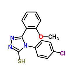 4-(4-CHLOROPHENYL)-5-(2-METHOXYPHENYL)-4H-1,2,4-TRIAZOLE-3-THIOL Structure