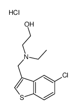 2-[(5-chloro-1-benzothiophen-3-yl)methyl-ethylamino]ethanol,hydrochloride Structure