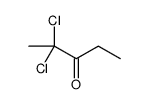 3-Pentanone,2,2-dichloro- Structure
