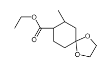 ethyl (7R,8S)-7-methyl-1,4-dioxaspiro[4.5]decane-8-carboxylate Structure