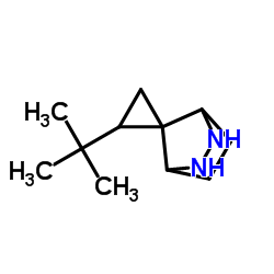 Spiro[cyclopropane-1,7-[2,3]diazabicyclo[2.2.1]heptane], 2-(1,1-dimethylethyl)- (9CI)结构式