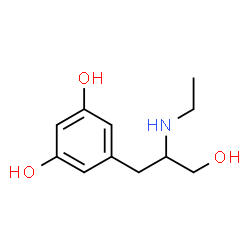 1,3-Benzenediol, 5-[2-(ethylamino)-3-hydroxypropyl]- (9CI)结构式