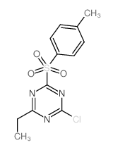 (4-chloro-6-ethyl-1,3,5-triazin-2-yl)(p-tolyl)-l8-sulfanetrione Structure