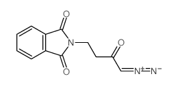 [4-(1,3-dioxoisoindol-2-yl)-2-oxo-butylidene]-imino-azanium structure