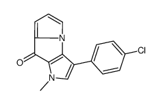 3-(4-chlorophenyl)-1-methylpyrrolo[2,3-b]pyrrolizin-8-one结构式