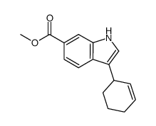 methyl 3-cyclohex-2-en-1-yl-1H-indole-6-carboxylate Structure