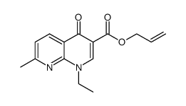 1-ethyl-7-methyl-4-oxo-1,4-dihydro-1,8-naphthyridine-3-carboxylic acid 2-propen-1-ol ester结构式
