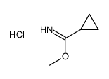 methyl cyclopropanecarboximidate,hydrochloride Structure