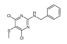 2-benzilamino-4,6-dicloro-5-metiltiopirimidina结构式