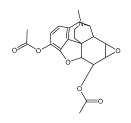 Diacetylmorphine 7,8-oxide Structure
