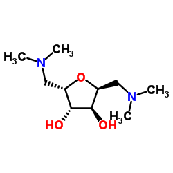 L-Iditol, 2,5-anhydro-1,6-dideoxy-1,6-bis(dimethylamino)- (9CI) structure