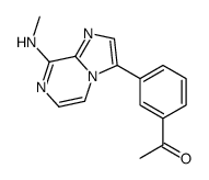 1-[3-[8-(methylamino)imidazo[1,2-a]pyrazin-3-yl]phenyl]ethanone结构式