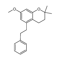 2,2-dimethyl-7-methoxy-5-(2-phenylethyl)chroman Structure