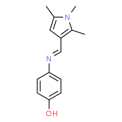 Phenol, 4-[[(1,2,5-trimethyl-1H-pyrrol-3-yl)methylene]amino]- (9CI) picture