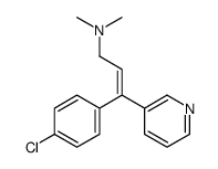 3-(4-chlorophenyl)-N,N-dimethyl-3-pyridin-3-ylprop-2-en-1-amine Structure