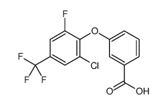 3-[2-chloro-6-fluoro-4-(trifluoromethyl)phenoxy]benzoic acid结构式