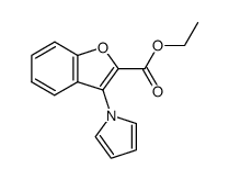 Ethyl 3-(1-pyrrolyl)-1-benzofuran-2-carboxylate结构式