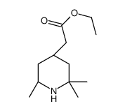 4-Piperidineaceticacid,2,2,6-trimethyl-,ethylester,trans-(+)-(8CI) structure