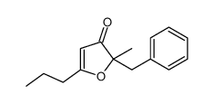3(2H)-Furanone,2-methyl-2-(phenylmethyl)-5-propyl-(9CI) picture