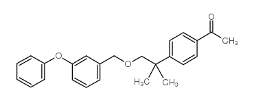 Ethanone, 1-(4-(1,1-dimethyl-2-((3-phenoxyphenyl)methoxy)ethyl)phenyl)- Structure