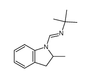 N-tert-butyl-1-(2-methylindolin-1-yl)methanimine Structure