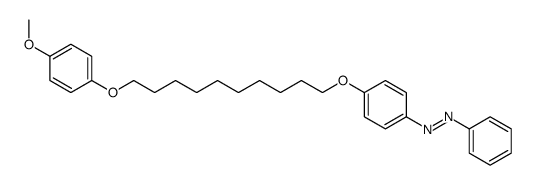 [4-[10-(4-methoxyphenoxy)decoxy]phenyl]-phenyldiazene Structure