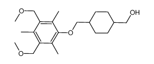 1-((4-(hydroxymethyl)cyclohexyl)methoxy)-3,5-bis(methoxymethyl)-2,4,6-trimethylbenzene结构式