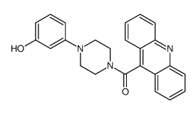 acridin-9-yl-[4-(3-hydroxyphenyl)piperazin-1-yl]methanone结构式