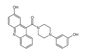 (2-hydroxyacridin-9-yl)-[4-(3-hydroxyphenyl)piperazin-1-yl]methanone Structure