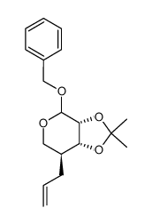 (3aR,7S,7aR)-7-allyl-4-(benzyloxy)-2,2-dimethyltetrahydro-4H-[1,3]dioxolo[4,5-c]pyran Structure