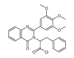 2-(4-oxo-2-(3,4,5-trimethoxyphenyl)quinazolin-3(4H)-yl)-3-phenylpropanoyl chloride Structure