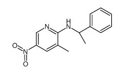 3-methyl-5-nitro-N-[(1S)-1-phenylethyl]pyridin-2-amine Structure