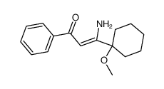 3-amino-3-(1-methoxycyclohexyl-1)-1-phenyl-2-propen-1-one Structure