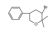 (3R,5R)-3-bromo-2,2-dimethyl-5-phenyloxane Structure