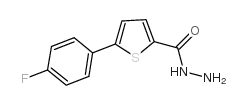 5-(4-氟苯基)噻吩-2-羧酸酰肼结构式