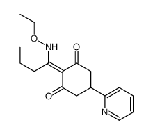 2-[1-(ethoxyamino)butylidene]-5-pyridin-2-ylcyclohexane-1,3-dione结构式