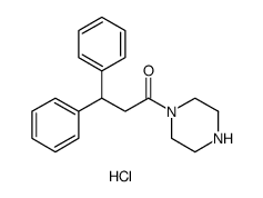 N-(3,3-Diphenylpropionyl)piperazine Hydrochloride structure