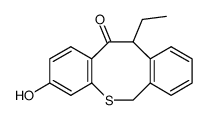 12-ethyl-5-hydro-8-hydroxydibenzo(b,f)thiocin-11-one结构式