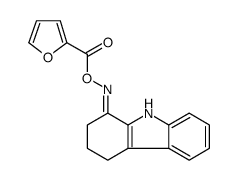 1H-Carbazol-1-one, 2,3,4,9-tetrahydro-, O-(2-furanylcarbonyl)oxime Structure