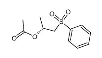 acetic acid (R)-2-phenylsulfonyl-1-methylethyl ester结构式