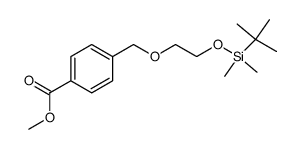 methyl 4-((2-(tert-butyldimethylsilyloxy)ethoxy)methyl)benzoate结构式