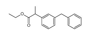 ethyl 2-(3-benzylphenyl)propionate结构式