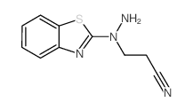 Propanenitrile,3-[1-(2-benzothiazolyl)hydrazino]-(9CI) Structure